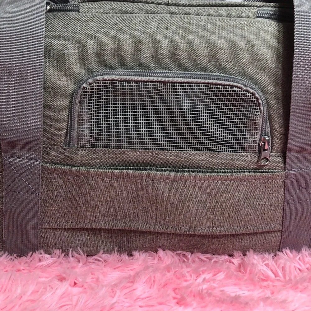 NWOT Gray Cat Carrier Dog Carrier Pet Carrier Small Medium Cats Dogs Puppy